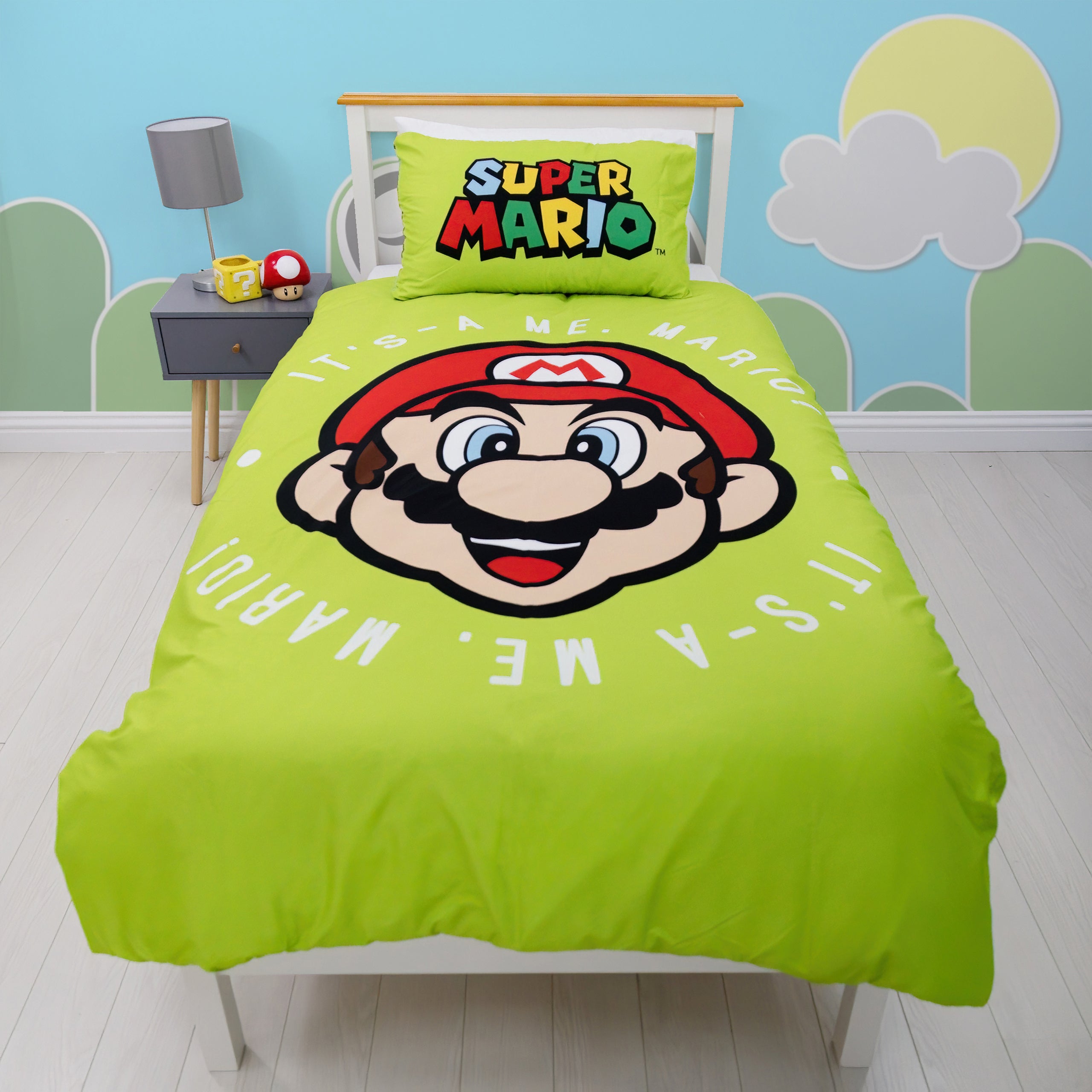 Super Mario Single Bedding Set