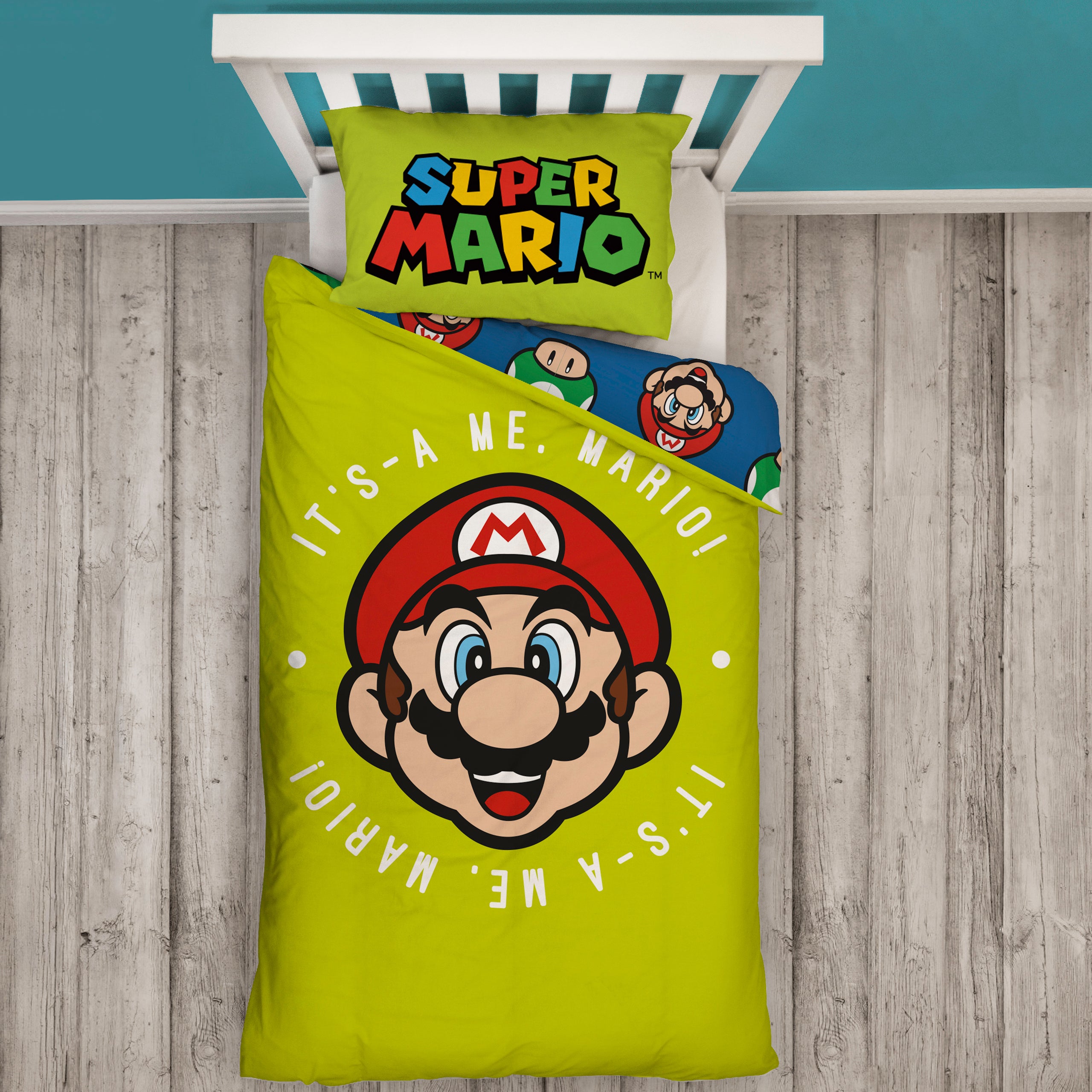 Super Mario Single Bedding Set