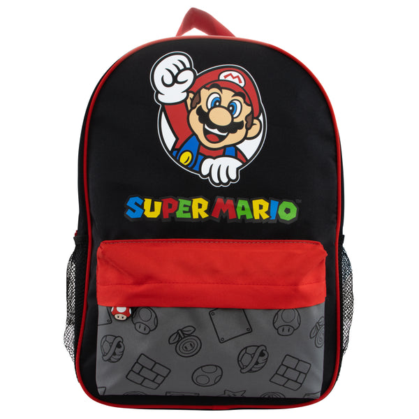 Super Mario Backpack Gaming Schoolbag Kids Character