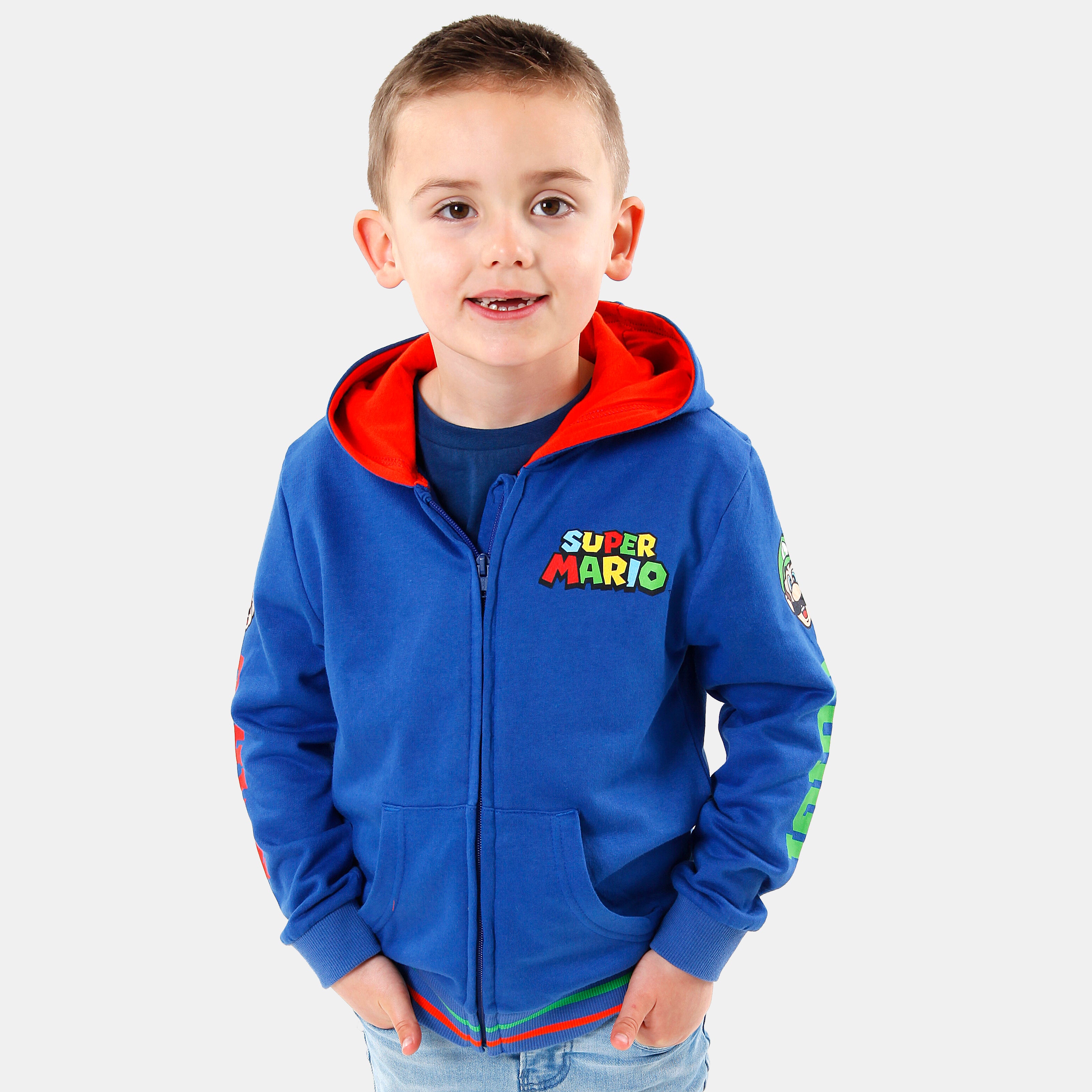 Super Mario Bros Zip-Up Hoodie