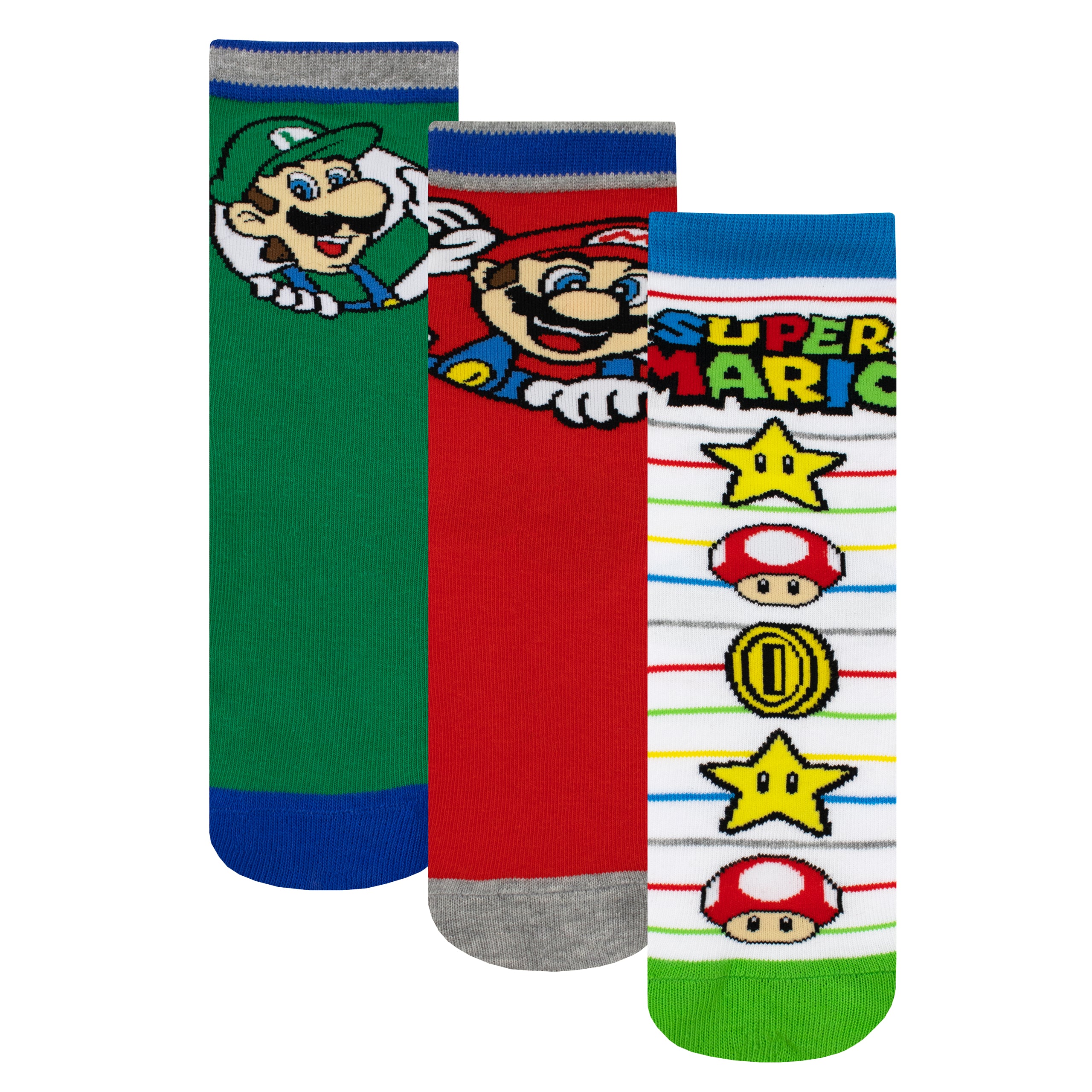 Super Mario Socks 3 Pack