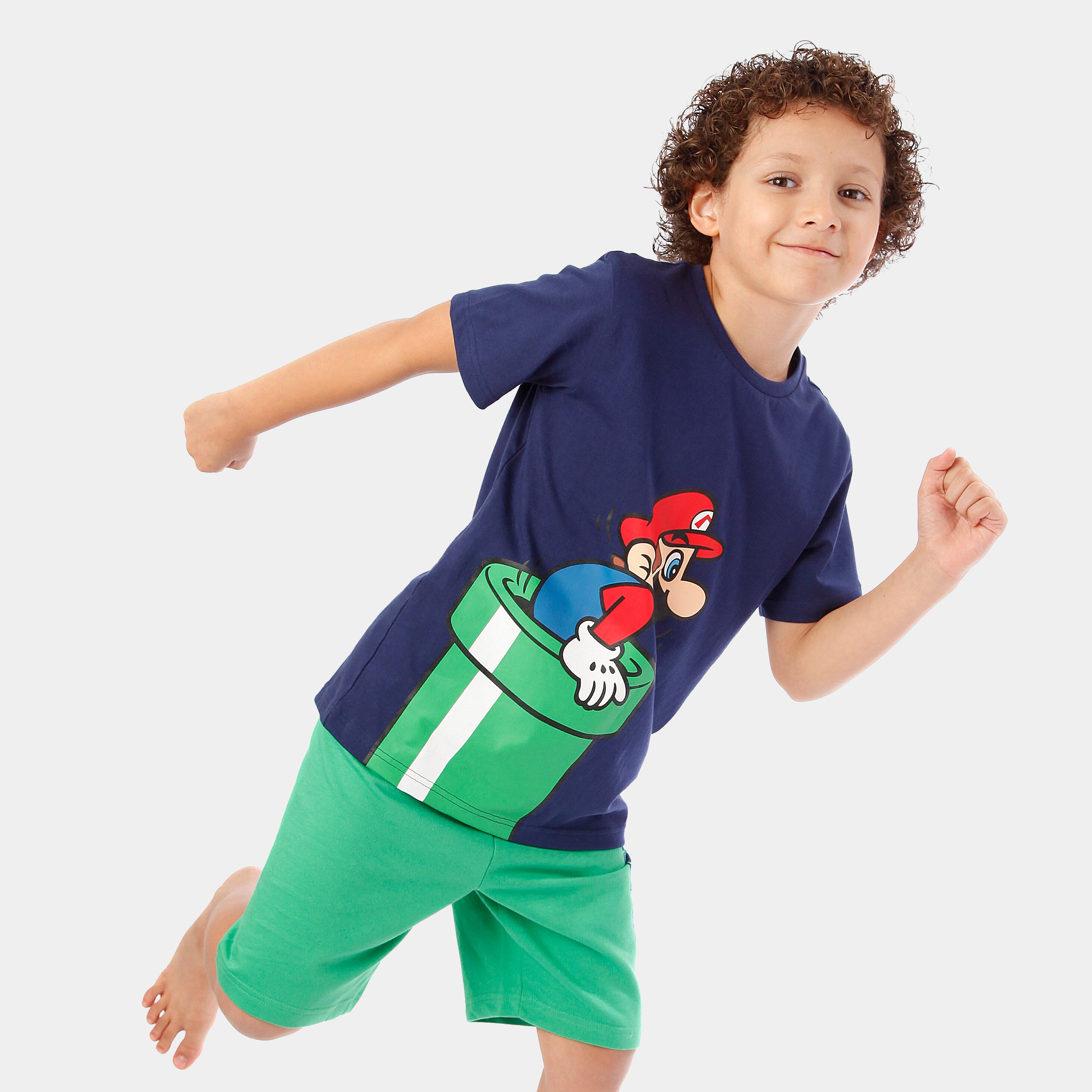 Mario Bros T-shirt og shorts sæt