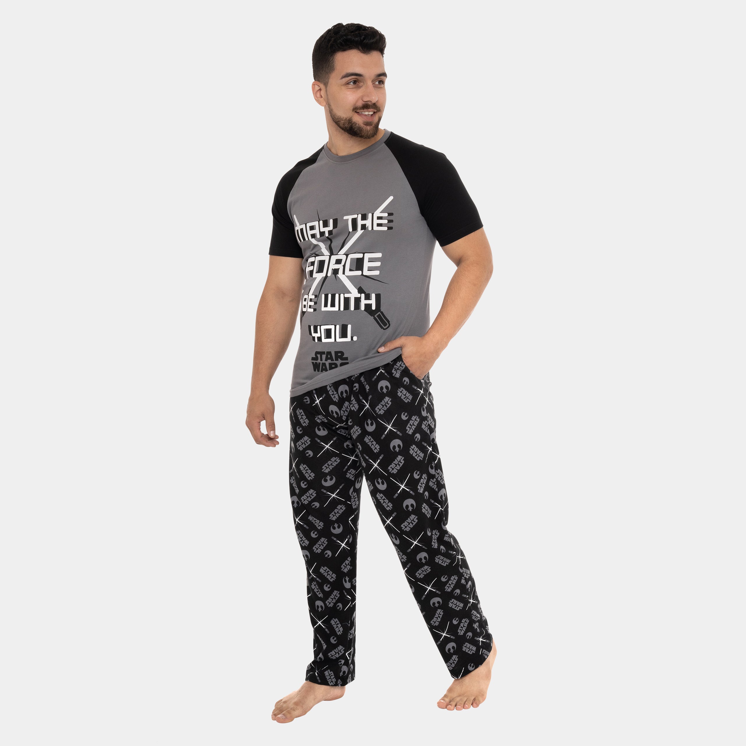 Mens Star Wars Pyjamas - Lightsabers