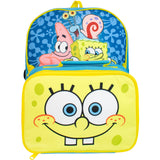 AWEHIRU Spongebob Squarepants Lunch Box Insulated Kit for Boys Girls Kids  with Stickers and More (Spongebob School Supplies)