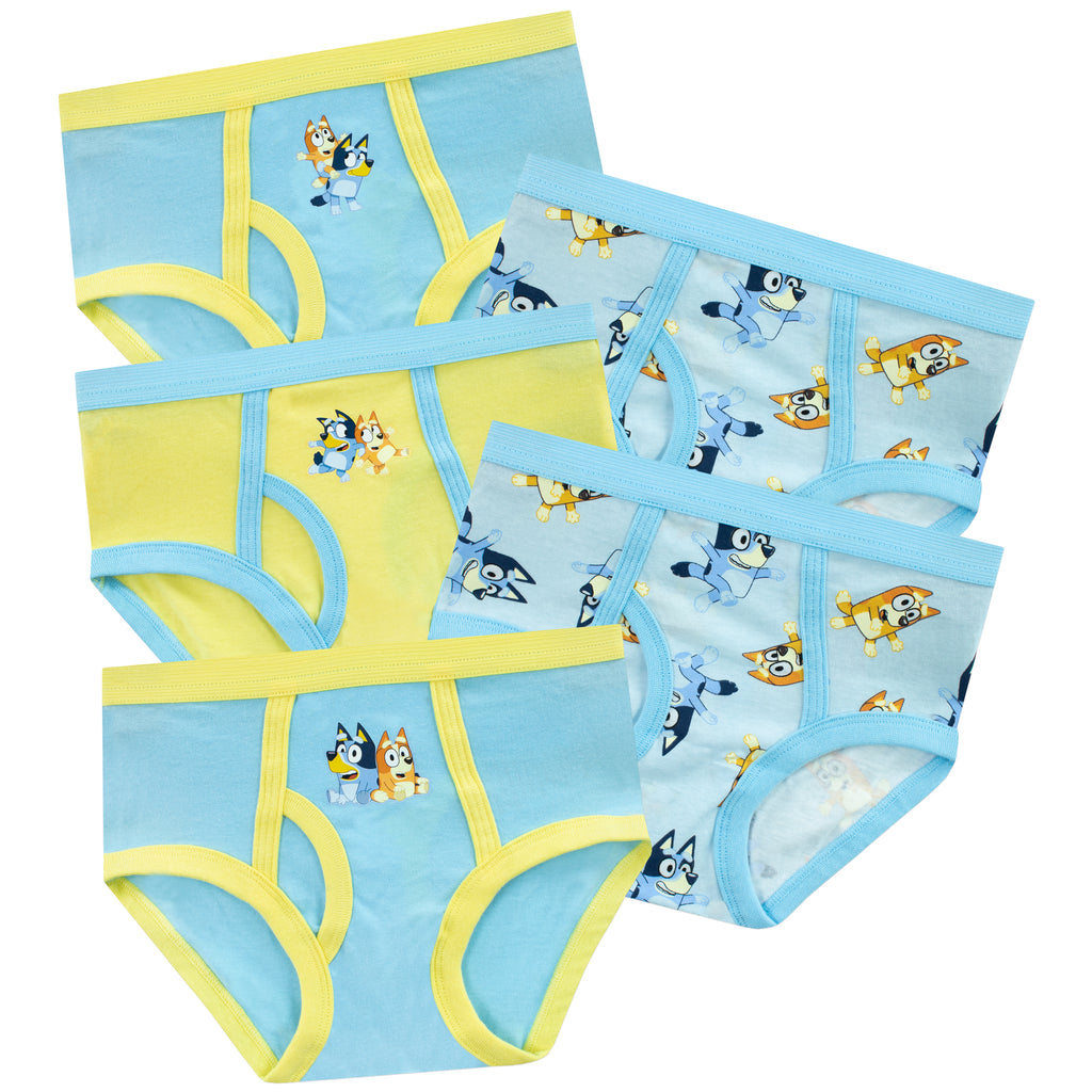 Official Bluey Boys 4 Pack Briefs Underpants Underwear Undies Size 6-8  Christmas