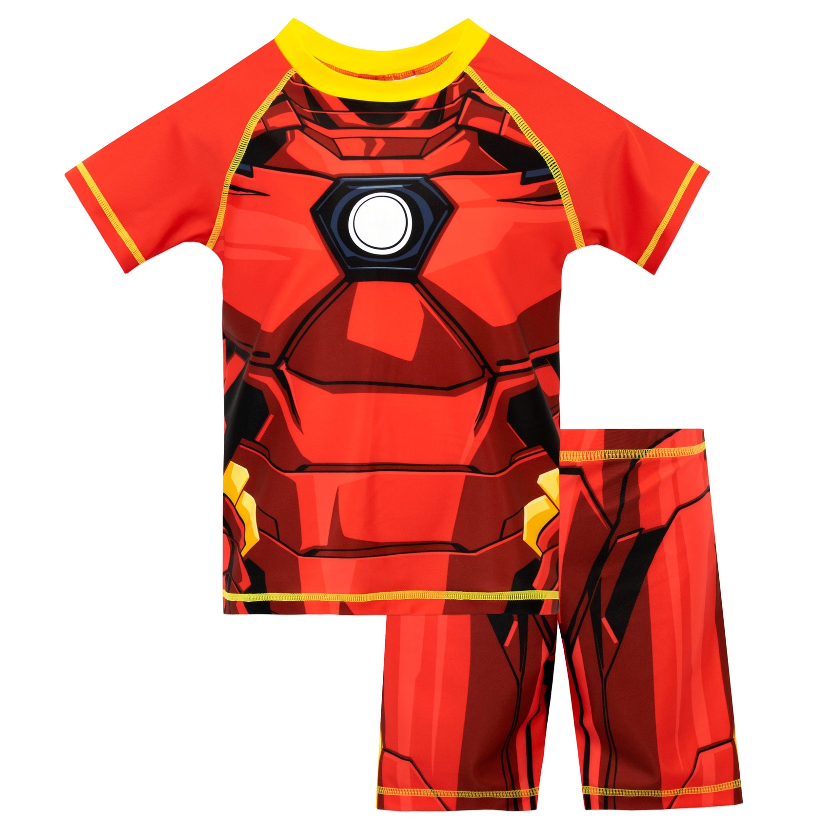 Superhero swimming costume deals