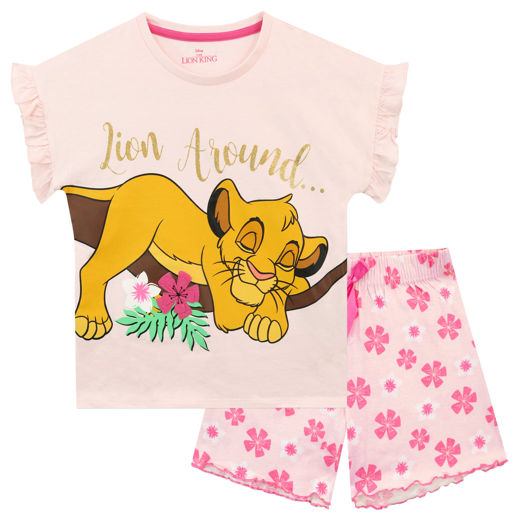 Lion King Short Pyjamas Kids Official Character Merch